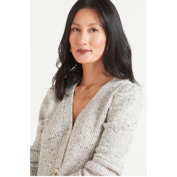 BB DAKOTA NWT Peri Puff Marled Cardigan Sweater // XL - Picture 2 of 10